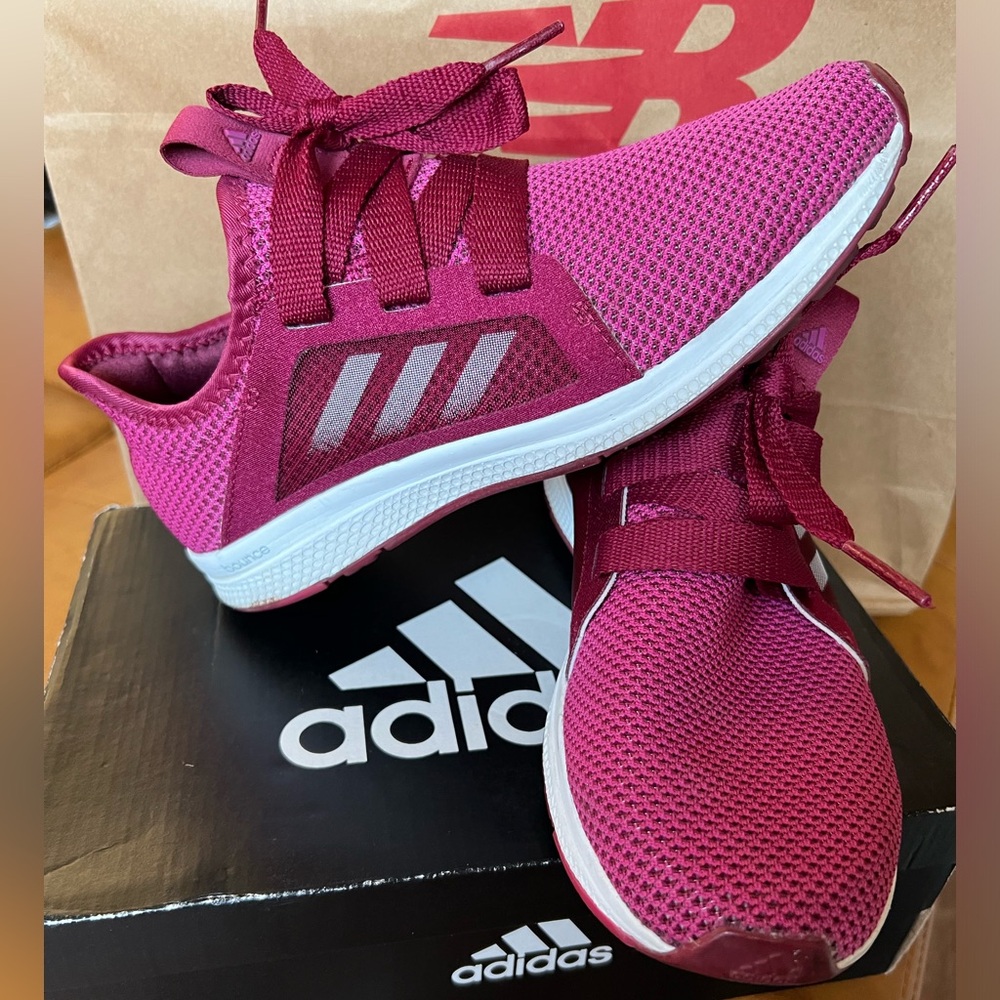 adidas Women’s Sneakers in Fuchsia/Magenta with White Sole